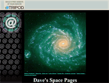 Tablet Screenshot of davesspace-images.tripod.com