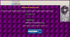 Desktop Screenshot of discolyrics.tripod.com