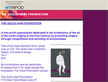 Tablet Screenshot of garifoundation.tripod.com