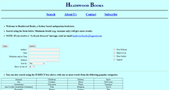 Desktop Screenshot of heathwoodbooks.tripod.com