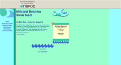 Desktop Screenshot of millstadt-dolphins.tripod.com