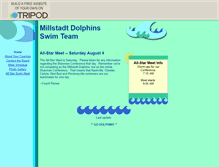 Tablet Screenshot of millstadt-dolphins.tripod.com