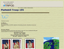 Tablet Screenshot of plattekilltroop195.tripod.com