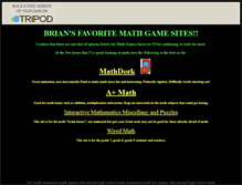 Tablet Screenshot of briansgames.tripod.com