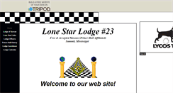 Desktop Screenshot of lonestarlodge23.tripod.com