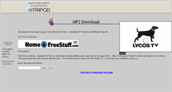 Desktop Screenshot of mp3ztoday.tripod.com