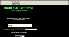 Desktop Screenshot of highlandnavigator.tripod.com