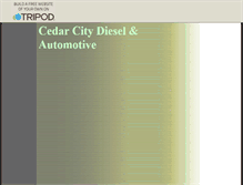 Tablet Screenshot of cedarcitydiesel.tripod.com