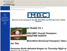 Tablet Screenshot of mbcsoftball.tripod.com