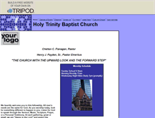 Tablet Screenshot of holytrinitybaptistchurch.tripod.com