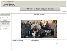 Tablet Screenshot of dallasamputeenetwork.tripod.com