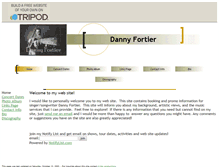 Tablet Screenshot of dannyfortier.tripod.com