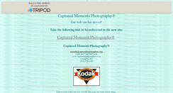 Desktop Screenshot of capturedmomentsphoto.tripod.com
