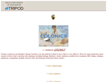 Tablet Screenshot of colonic-colonics.tripod.com