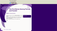 Desktop Screenshot of becky-gulsvig.tripod.com