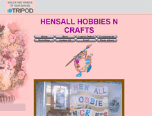 Tablet Screenshot of hensallhobbiesncrafts.tripod.com