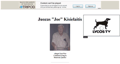 Desktop Screenshot of kisielaitis.tripod.com