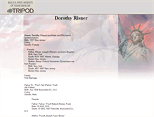 Tablet Screenshot of dorothyrisner.tripod.com
