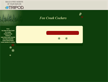 Tablet Screenshot of foxcreekcockers.tripod.com