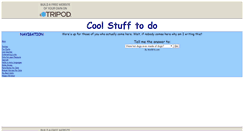Desktop Screenshot of coolstufftodo.tripod.com
