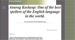 Desktop Screenshot of anurag-kashyap.tripod.com