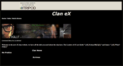 Desktop Screenshot of clanex2.tripod.com