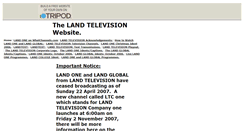 Desktop Screenshot of landtelevision.tripod.com
