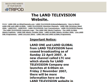 Tablet Screenshot of landtelevision.tripod.com