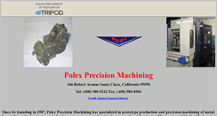Desktop Screenshot of polexmachining.tripod.com