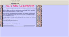 Desktop Screenshot of galleriavarietique.tripod.com