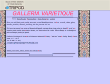 Tablet Screenshot of galleriavarietique.tripod.com