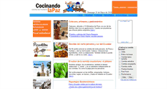 Desktop Screenshot of cocinandolapaz.tripod.com
