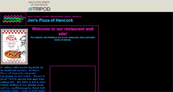 Desktop Screenshot of jimspizzaofhancock.tripod.com