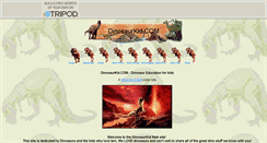 Desktop Screenshot of dinosaurkid.tripod.com