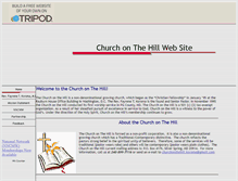 Tablet Screenshot of churchonthehill0.tripod.com