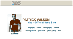 Desktop Screenshot of patrickwilsonufc.tripod.com