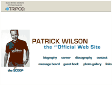 Tablet Screenshot of patrickwilsonufc.tripod.com