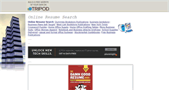 Desktop Screenshot of onlineresumesearch.tripod.com