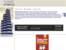 Tablet Screenshot of onlineresumesearch.tripod.com