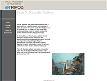 Tablet Screenshot of kamalicgallery.tripod.com