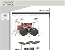 Tablet Screenshot of drumsetc.tripod.com