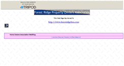 Desktop Screenshot of forestridge.tripod.com