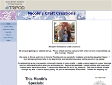 Tablet Screenshot of nicolescreationsfl.tripod.com