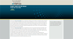 Desktop Screenshot of funkyhaircolorideas.tripod.com