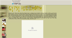 Desktop Screenshot of gypsyklezmorim.tripod.com