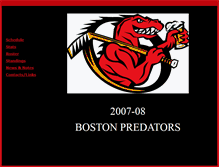 Tablet Screenshot of bostonpredators.tripod.com