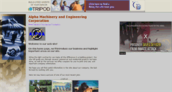 Desktop Screenshot of alphamachinery.tripod.com