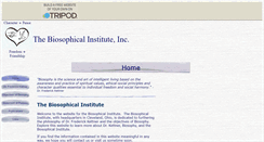 Desktop Screenshot of biosophicalinstitute.tripod.com