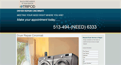 Desktop Screenshot of dryerrepaircincinnati.tripod.com