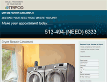 Tablet Screenshot of dryerrepaircincinnati.tripod.com